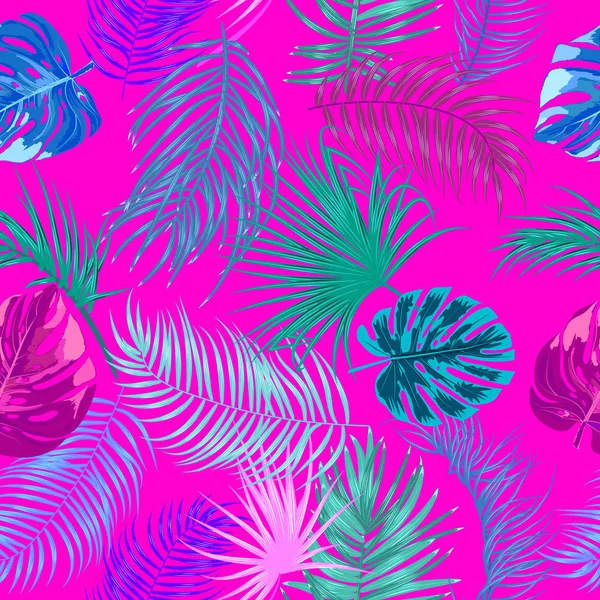 Vector tropical seamless pattern — Stock Vector