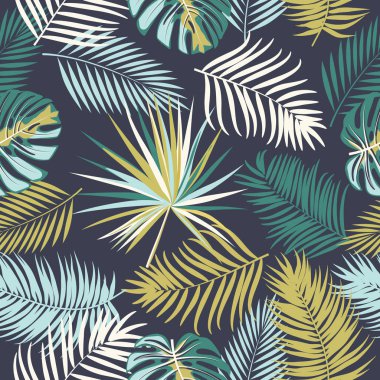 tropikal vektör seamless modeli.