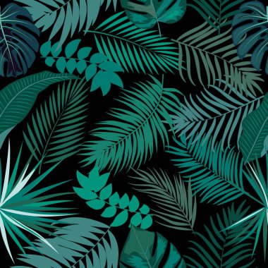 tropikal vektör seamless modeli.