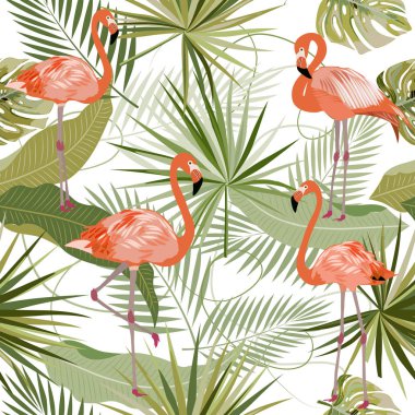 tropikal vektör seamless modeli