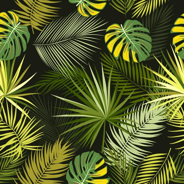 Modèle sans couture vectoriel tropical . — Image vectorielle