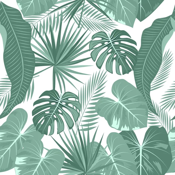 Tropical neon vector seamless pattern. — Stock Vector