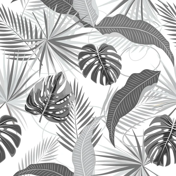 Modèle sans couture vectoriel tropical — Image vectorielle