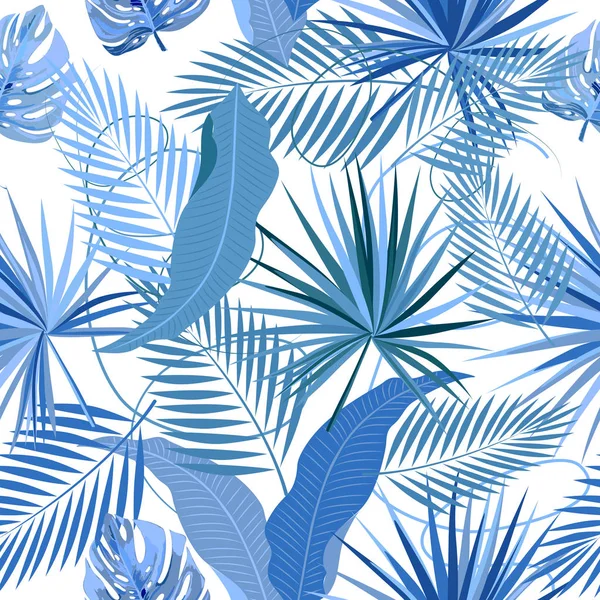 Tropical vector seamless pattern — Stock Vector