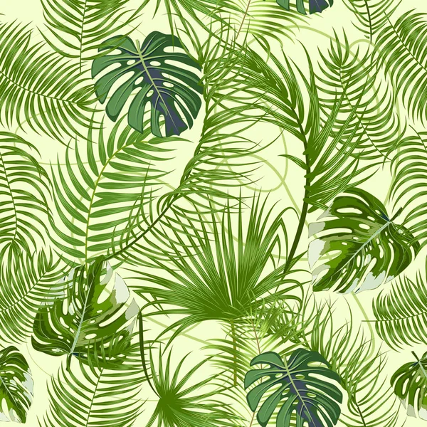 Tropical vector seamless pattern — Stock Vector