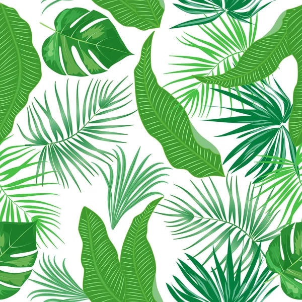 Tropical vector seamless pattern — Stock Vector