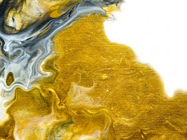 Siyah ve altın yaratıcı soyut el boyalı arka plan, mermer