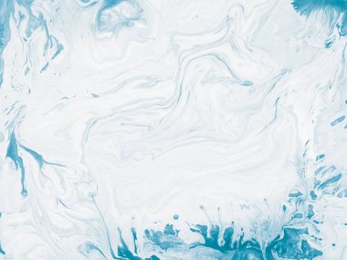 Mavi mermer yaratıcı soyut el boyalı arka plan