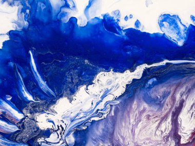 Mavi ve pembe boyalı arka plan, tuval üzerine akrilik resim yakın çekim parça ver. Karanlık grunge arka plan soyut. Modern sanat. Çağdaş Sanat.