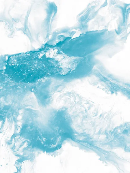 Fondo pintado a mano abstracto creativo mármol azul — Foto de Stock