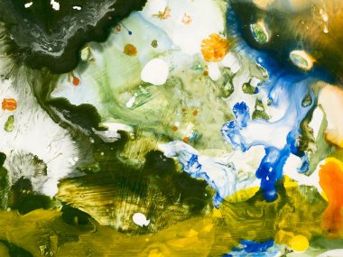 Renkli soyut el boyalı arka plan.