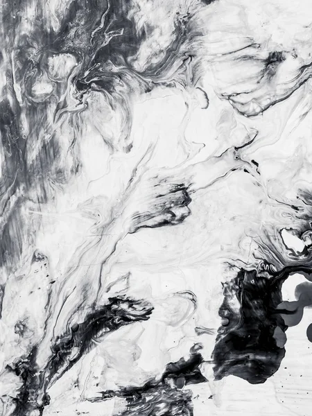 Fondo pintado a mano abstracto blanco y negro — Foto de Stock