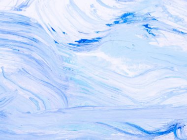 Mavi mermer yaratıcı soyut el boyalı arka plan