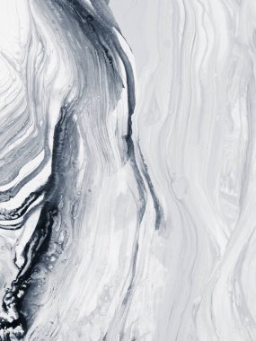 siyah ve beyaz soyut el boyaması arka plan