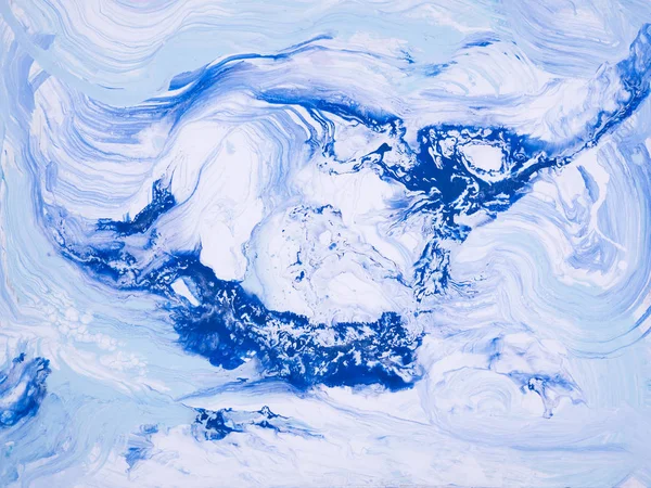 Kék márvány kreatív absztrakt, kézzel festett háttérrel — Stock Fotó