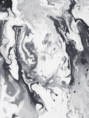 Siyah Mermer yaratıcı soyut el boyalı arka plan