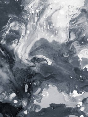 Siyah Mermer yaratıcı soyut el boyalı arka plan