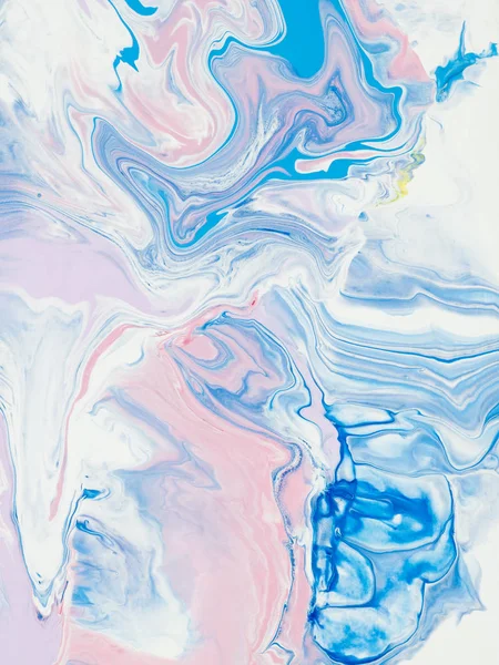 Blue and pink abstract hand painted background, acrylic painting