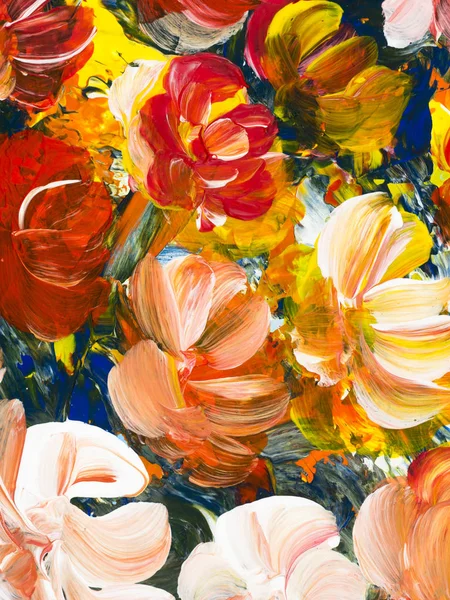 Flores bonitas abstratas, fundo de cor brilhante . — Fotografia de Stock