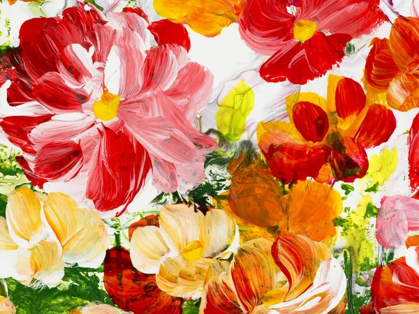 Abstract beautiful flowers, bright color background.