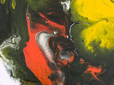 Soyut sanat yaratıcı el arka planını paintin akrilik boyalı