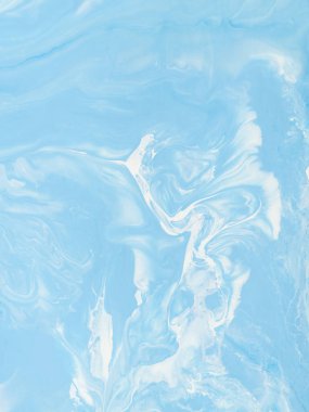 Mavi mermer soyut el boyalı arka plan.