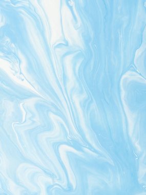 Mavi mermer soyut el boyalı arka plan.