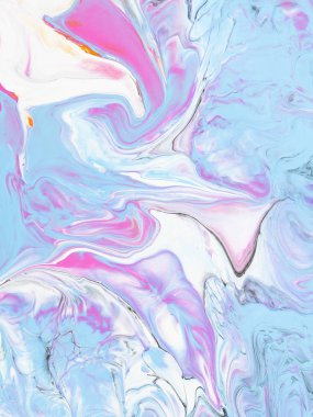 Pembe ve mavi sanat el boyalı arka plan