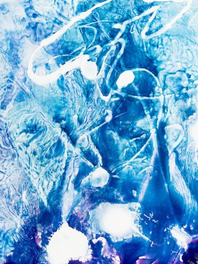 Arka plan mavi ve pembe mermer soyut el boyalı.