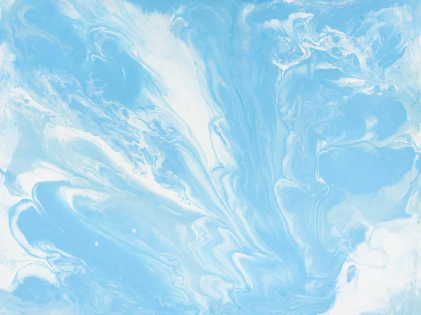 Blue marble abstract hand painted background. — Stock Photo, Image