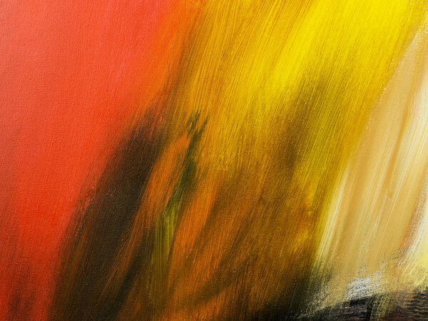 Абстрактное искусство. Ручная рисованная акриловая картина. Красочный c
