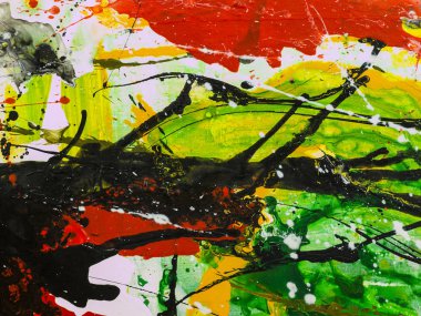 soyut el boyalı arka plan