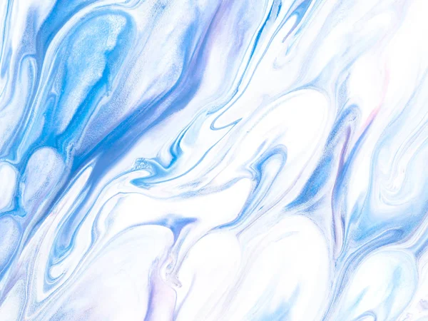 Blue creative abstract hand painted background, marble texture, — Stock Photo, Image