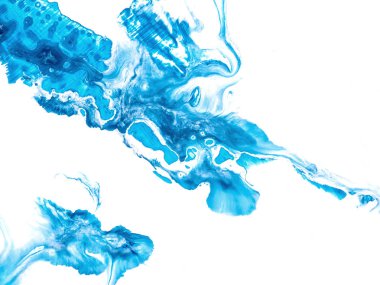 Mavi yaratıcı soyut el boyalı arka plan, mermer doku