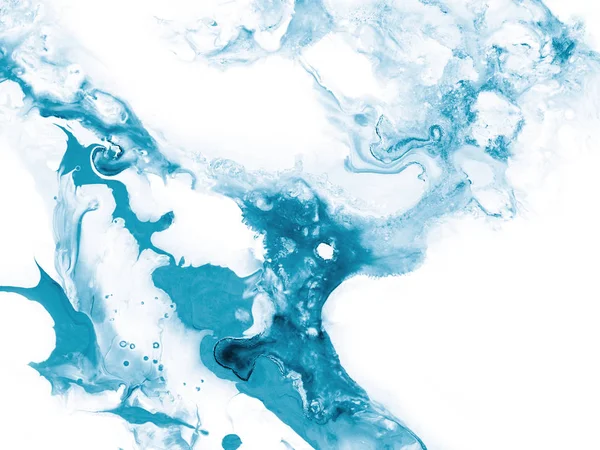 Синий креативный абстрактный фон, мраморная текстура — стоковое фото