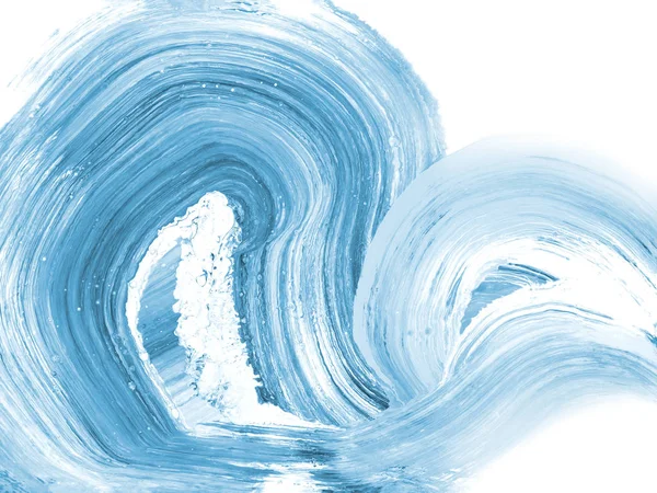 Fırça darbesi ile mavi yaratıcı soyut el boyalı arka plan — Stok fotoğraf