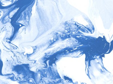 Mavi yaratıcı soyut el boyalı arka plan, mermer doku, 