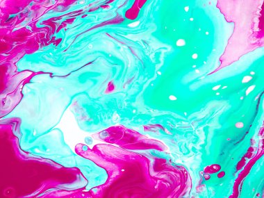 Pembe ve yeşil yaratıcı soyut boyama arka plan.