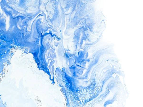 Μπλε δημιουργική αφηρημένη Χειροποίητη φόντο, Μάρμαρο υφή, — Φωτογραφία Αρχείου