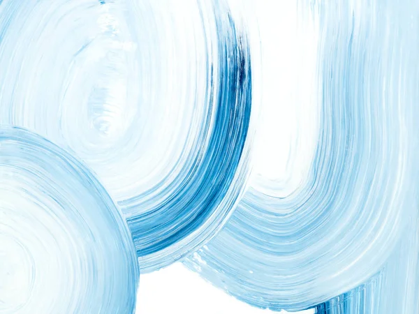 Modrý kreativní abstraktní ručně malované pozadí s tahem štětce — Stock fotografie