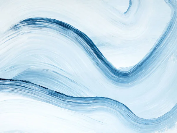 Fırça darbesi ile mavi yaratıcı soyut el boyalı arka plan