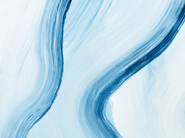 Fırça darbesi ile mavi yaratıcı soyut el boyalı arka plan