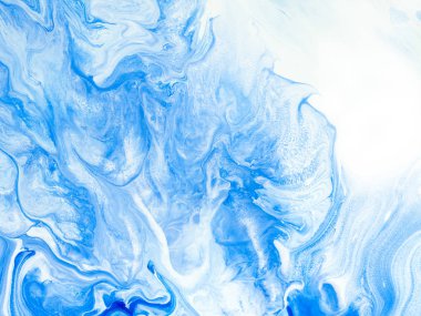 Mavi yaratıcı soyut el boyalı arka plan, mermer doku, 