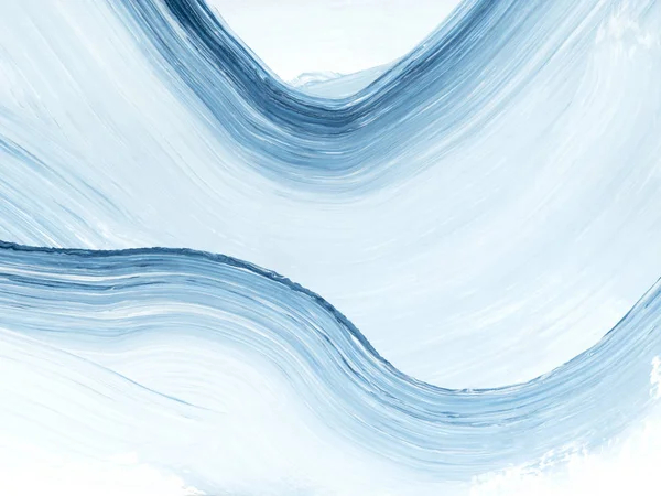 Fondo pintado a mano abstracto creativo azul con trazo de pincel — Foto de Stock