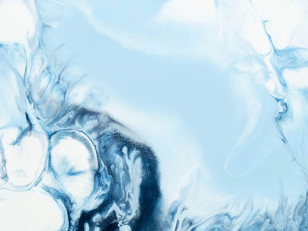 Синий креативный абстрактный фон, мраморная текстура , — стоковое фото