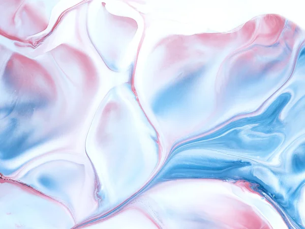 Blue and pink creative abstract hand painted background, marble