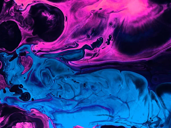 Kék és rózsaszín kreatív absztrakt, kézzel festett háttérrel, márvány — Stock Fotó