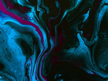 Mavi ve pembe el boyalı arka plan