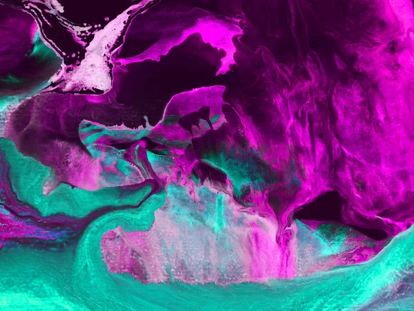 Kreative neon abstrakte handbemalte Hintergrund, rosa Pinselstrich — Stockfoto