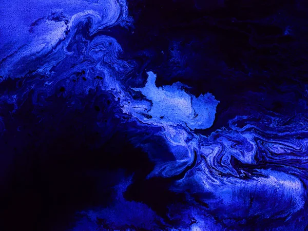 Творческий темно-синий абстрактный фон, мраморный текст — стоковое фото